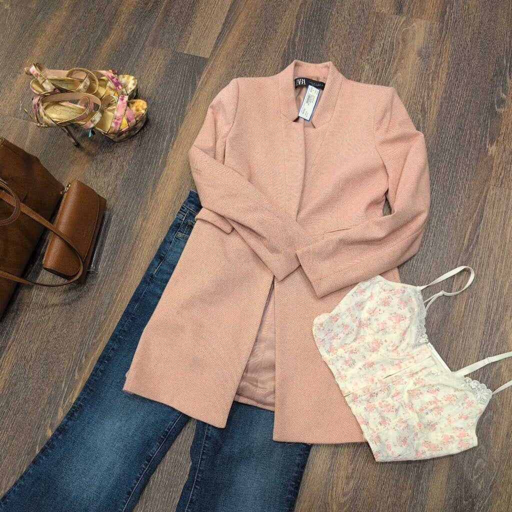 ZARA TAILORED PROFESSIONAL LONG JACKET