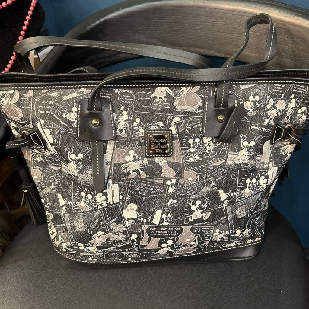DOONEY & BOURKE REVERSE COMICS TASSEL SHOPPER