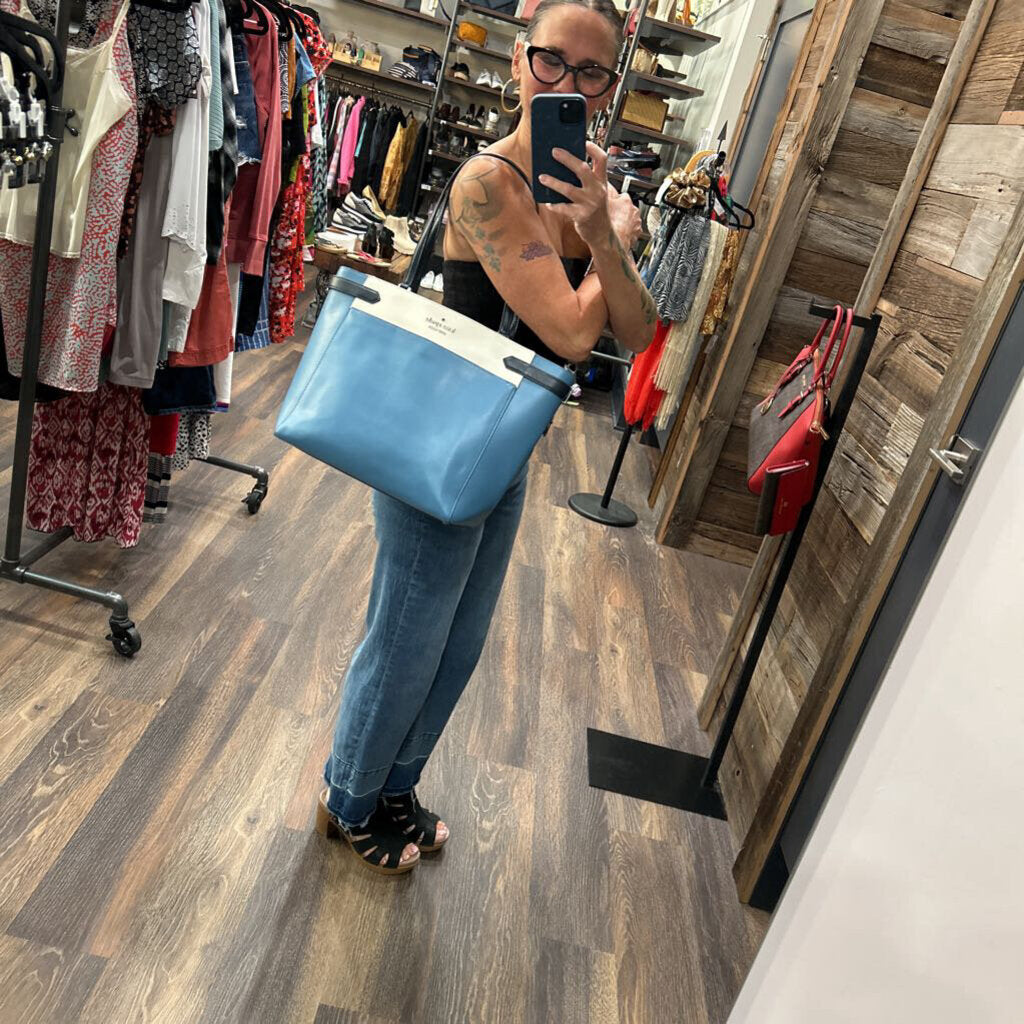 KATE SPADE STACI COLORBLOCK LAPTOP TOTE