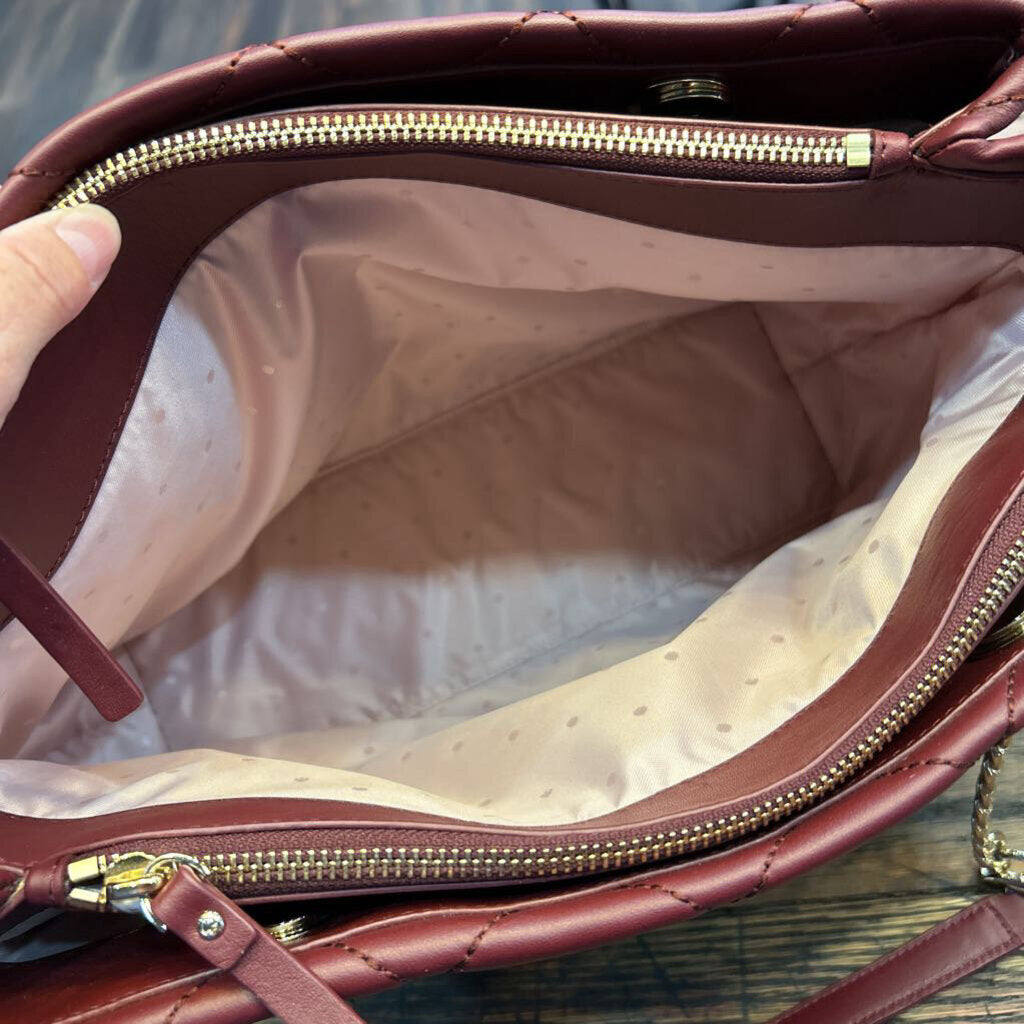 MICHAEL KORS SUSANNAH QUILTED LEATHER