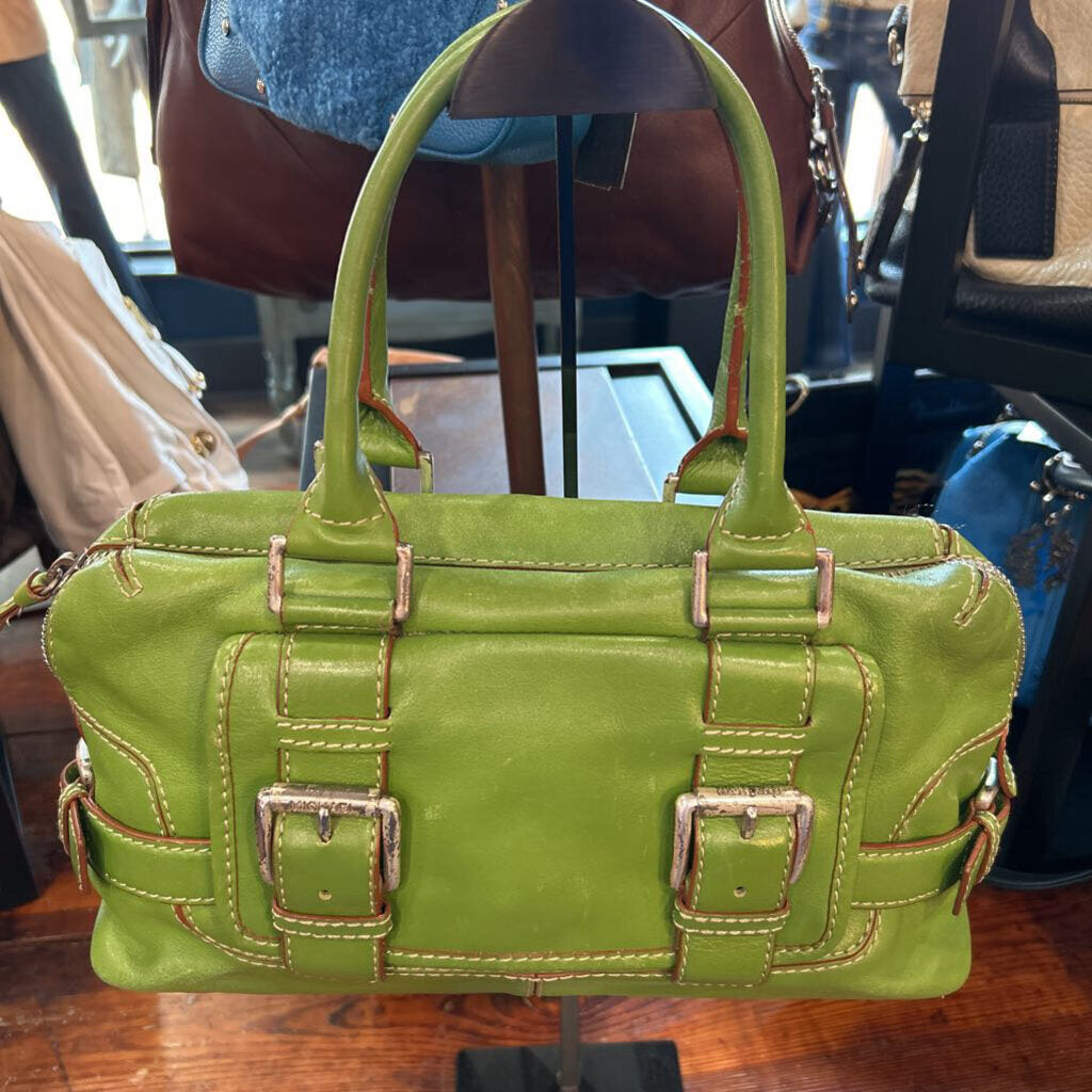 MICHAEL KORS VINTAGE BUCKLE SATCHEL