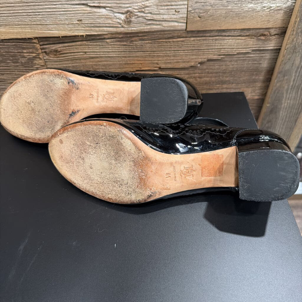 ALEXANDER MCQUEEN SKULL PATENT LEATHER MARY JANES