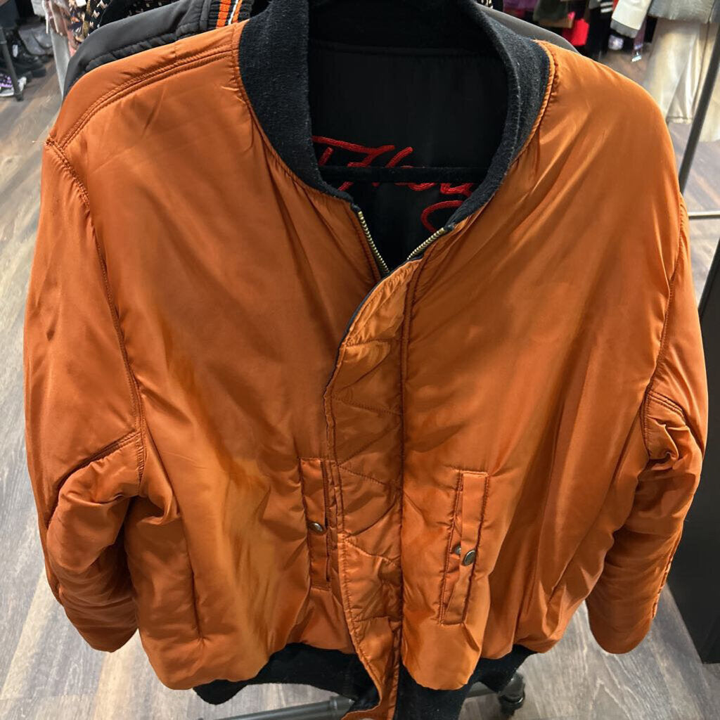 ED HARDY VINTAGE REVERSIBLE KAMIKAZE BOMBER JACKET