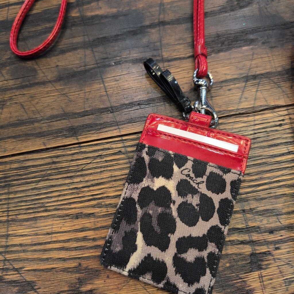 COACH OCELOT LANYARD ID CASE
