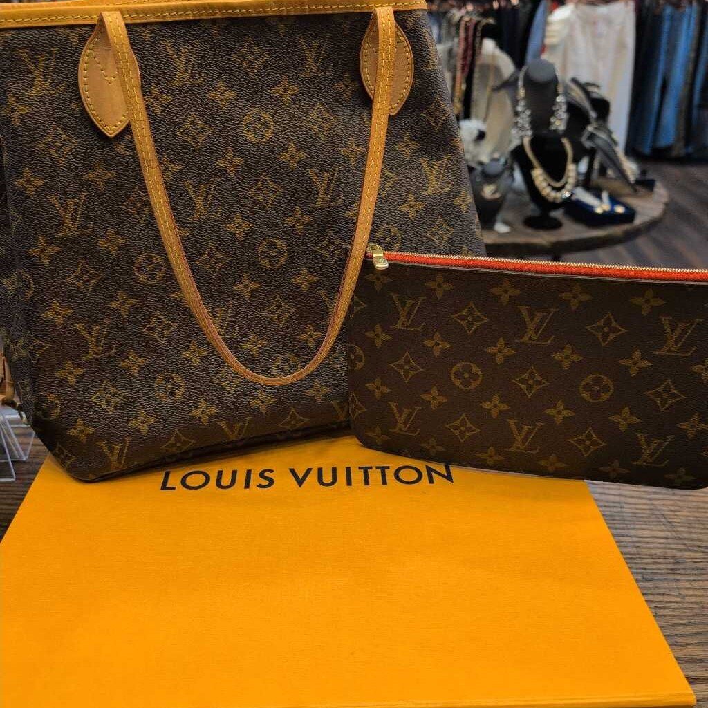 LOUIS VUITTON NEVERFULL REVERSIBLE MM FULL SET W/POUCH