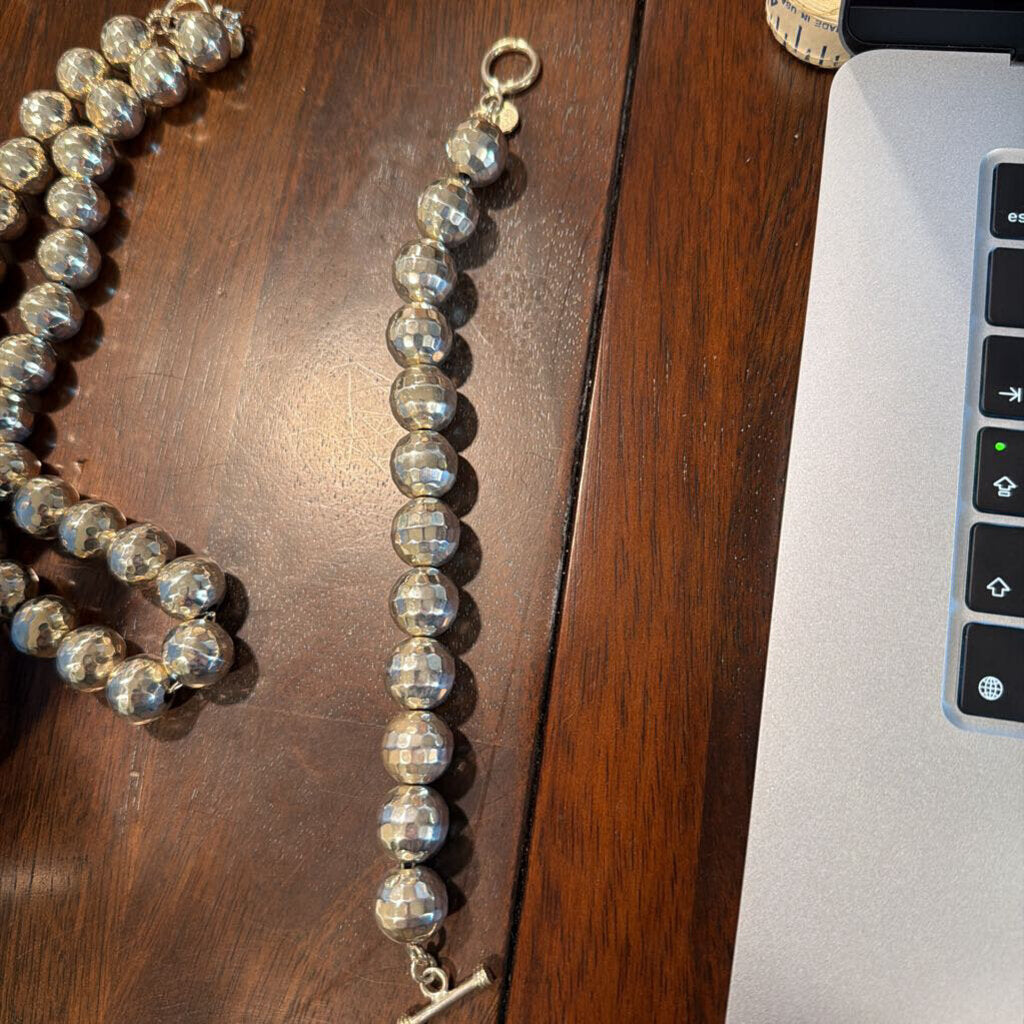 .925 HAMMERED BEAD